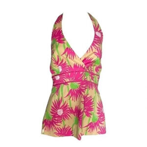 Lilly Pulitzer Floral Print Halter Top